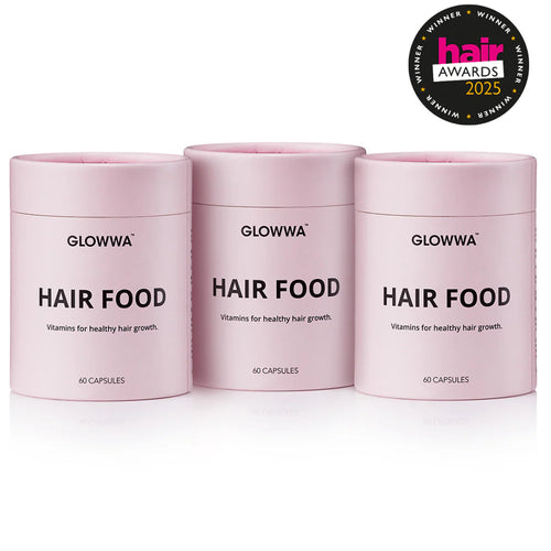Glowwa Hair Food Hair Vitamins - 3 Month Supply