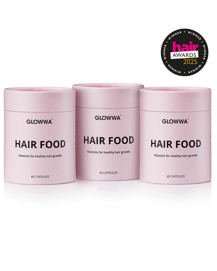 Glowwa Hair Food Hair Vitamins - 3 Month Supply