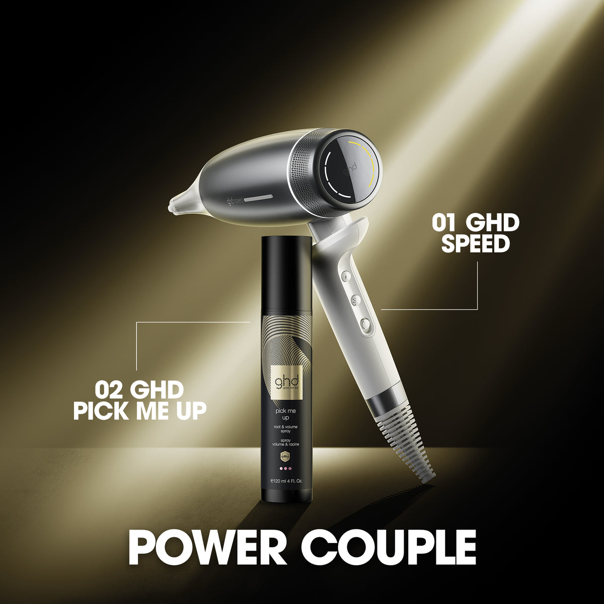 GHD Speed Ionic Hair Dryer in White