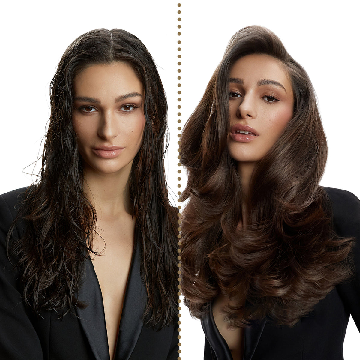 GHD Duet Blow Dry Hair Dryer Brush in Black