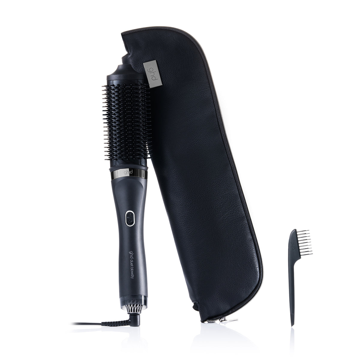 GHD Duet Blow Dry Hair Dryer Brush in Black
