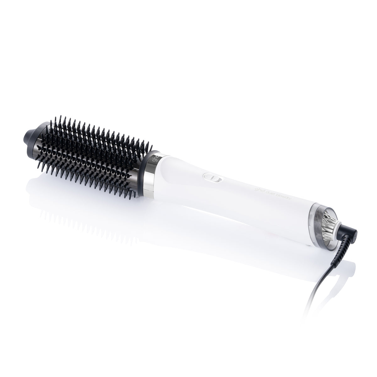 GHD Duet Blow Dry Hair Dryer Brush in White