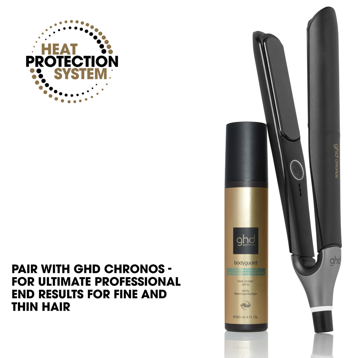 GHD Bodyguard - Heat Protect Spray For Thin & Fine Hair (120ml)