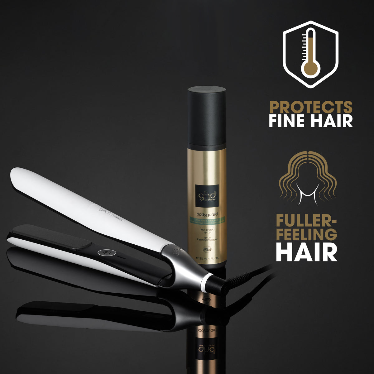GHD Bodyguard - Heat Protect Spray For Thin & Fine Hair (120ml)