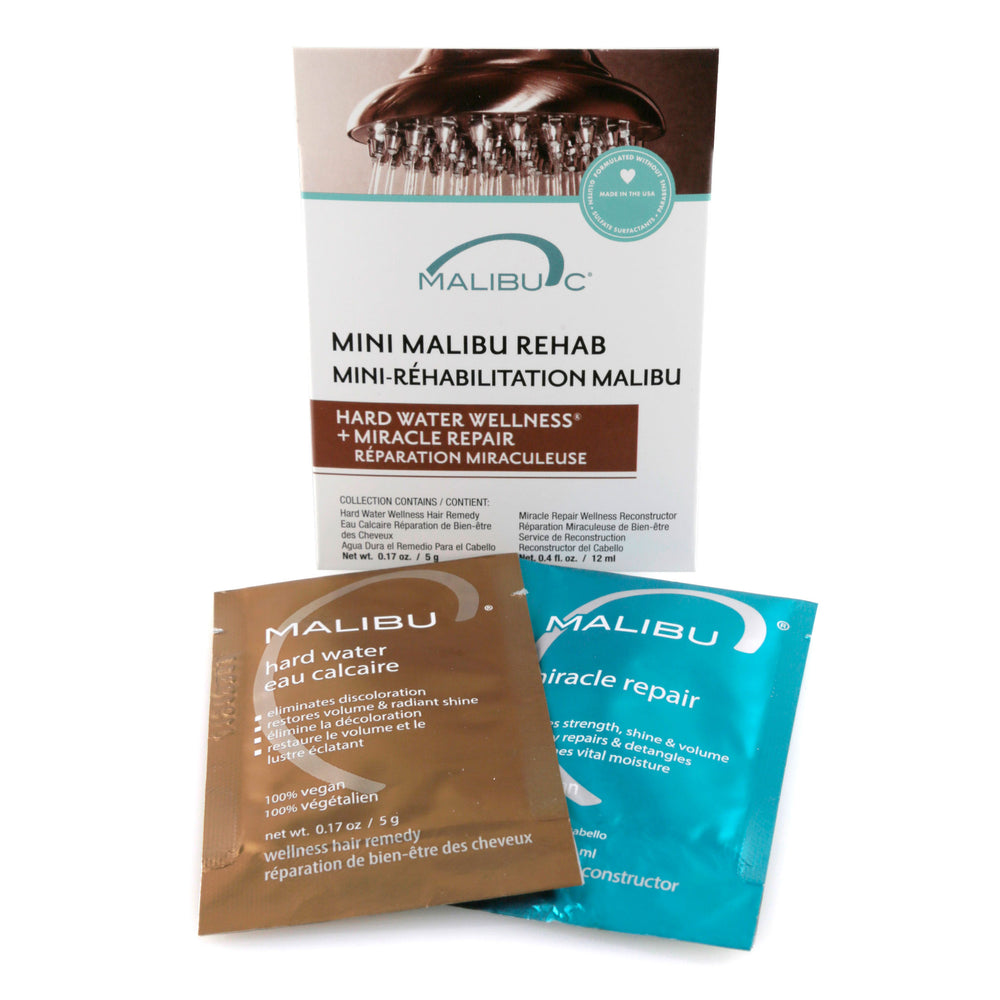 Malibu C Mini Rehab Hard Water Sachet Duo