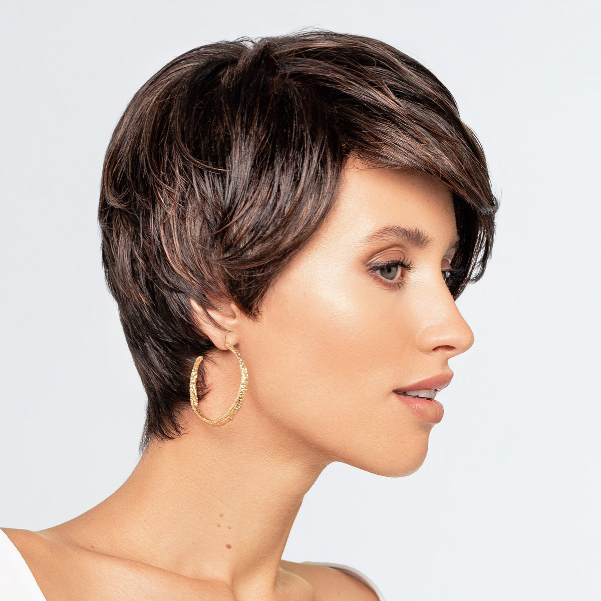 Cyber Left Mono Lace Synthetic Hair Wig