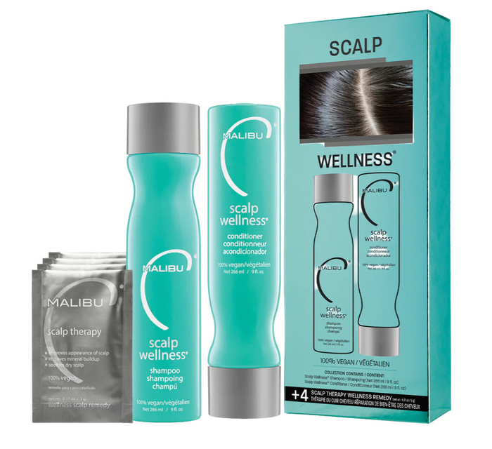 Malibu C Scalp Wellness System Shampoo & Conditioner Kit